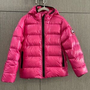 Canada Goose Kids Crofton Pink Puffer Jacket